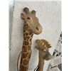 Image 3 : Giraffe/Moose Carved Walking Sticks - 2