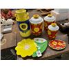 Image 2 : Sunflower Trays, Jars, Vase