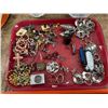 Image 2 : Harmonica, Military Patches, Letter Opener, Fashion Jewelry - 2 Trays