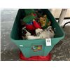 Image 1 : Lidded Bin w/Christmas Bear, Asst. Holiday Décor