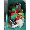Image 2 : Lidded Bin w/Christmas Bear, Asst. Holiday Décor