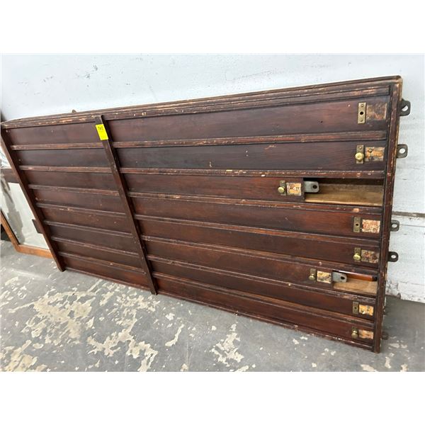 Vintage Mahogany Slide Door Cabinet