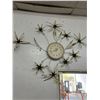 Image 1 : Mid Century Modern  Floral Motif Clock