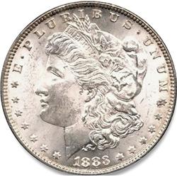 1883 US MORGAN SILVER DOLLAR-MS63 VAM UNDERLINED SECOND 8