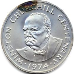 1974 TURKS AND CAICOS SILVER 20 CROWNS-CH BU+ OVER 1oz of SILVER