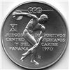 Image 1 : 1970 PANAMA SILVER 5 BALBOAS-CH BU+ OVER 1 OZ OF SILVER