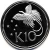 Image 1 : 1979 PAPA NEW GUINEA 10 KENA SILVER PROOF DCAM-OVER 1 oz of SILVER