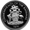 Image 2 : 1974 BAHAMAS $5 SILVER PROOF DCAM-OVER 1oz of SILVER