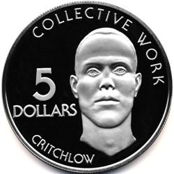 1980 GUYANA SILVER $5 PROOF DCAM-CHOICE COIN