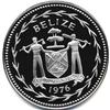 Image 2 : 1976 BELIZE SILVER $5 PROOF DCAM COIN-GEM