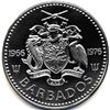 Image 2 : 1976 BARBADOS $5 SILVER PROOF DCAM-LOW MINTAGE
