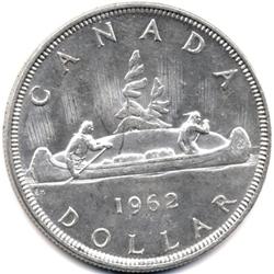 (2) 1962 CANADA SILVER DOLLAR-NICE
