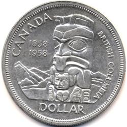 (2) 1958 CANADA SILVER DOLLAR-NICE