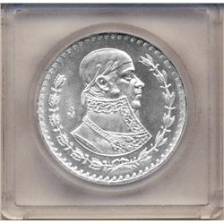 (15) 1964 MEXICO SILVER UN PESO-ALL CH BU++