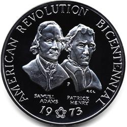 1873 AMERICAN REVOLUTION SILVER MEDAL-PROOF