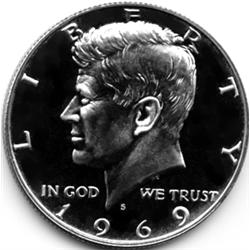 1969_S KENNEDY PROOF HALF DOLLAR-OBV CAMEO
