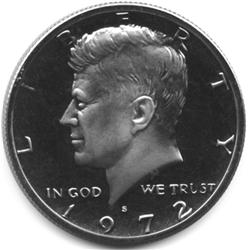 1972-S KENNEDY PROOF HALF DOLLAR