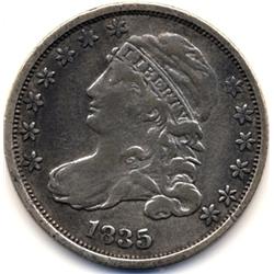 1835 LIBERTY BUST DIME-XF