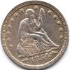 Image 1 : 1854 ARROWS SEATED LIBERTY QUARTER-XF