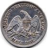 Image 2 : 1857 SILVER SEATED LIBERTY HALF DOLLAR-AU