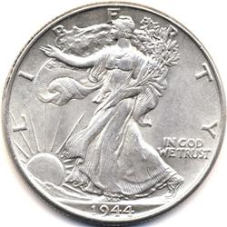 1944 SILVER LIBERTY WALKER HALF DOLLAR-LIGHTLY CIRC