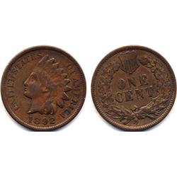 1892 INDIAN HEAD SMALL CENT-XF