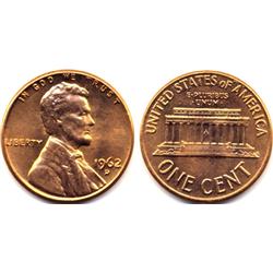 1962-D LINCOLN SMALL CENT-CH BU+ RED