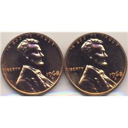 (2) 1962-S LINCOLN PROOF SMALL CENT