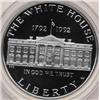 Image 1 : 1992-W SILVER WHITE HOUSE COMMEMORATIVE DOLLAR-PROOF DCAM