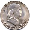 Image 1 : KEY DATE 1949-S US SILVER FRANKLIN HALF DOLLAR-UNC+