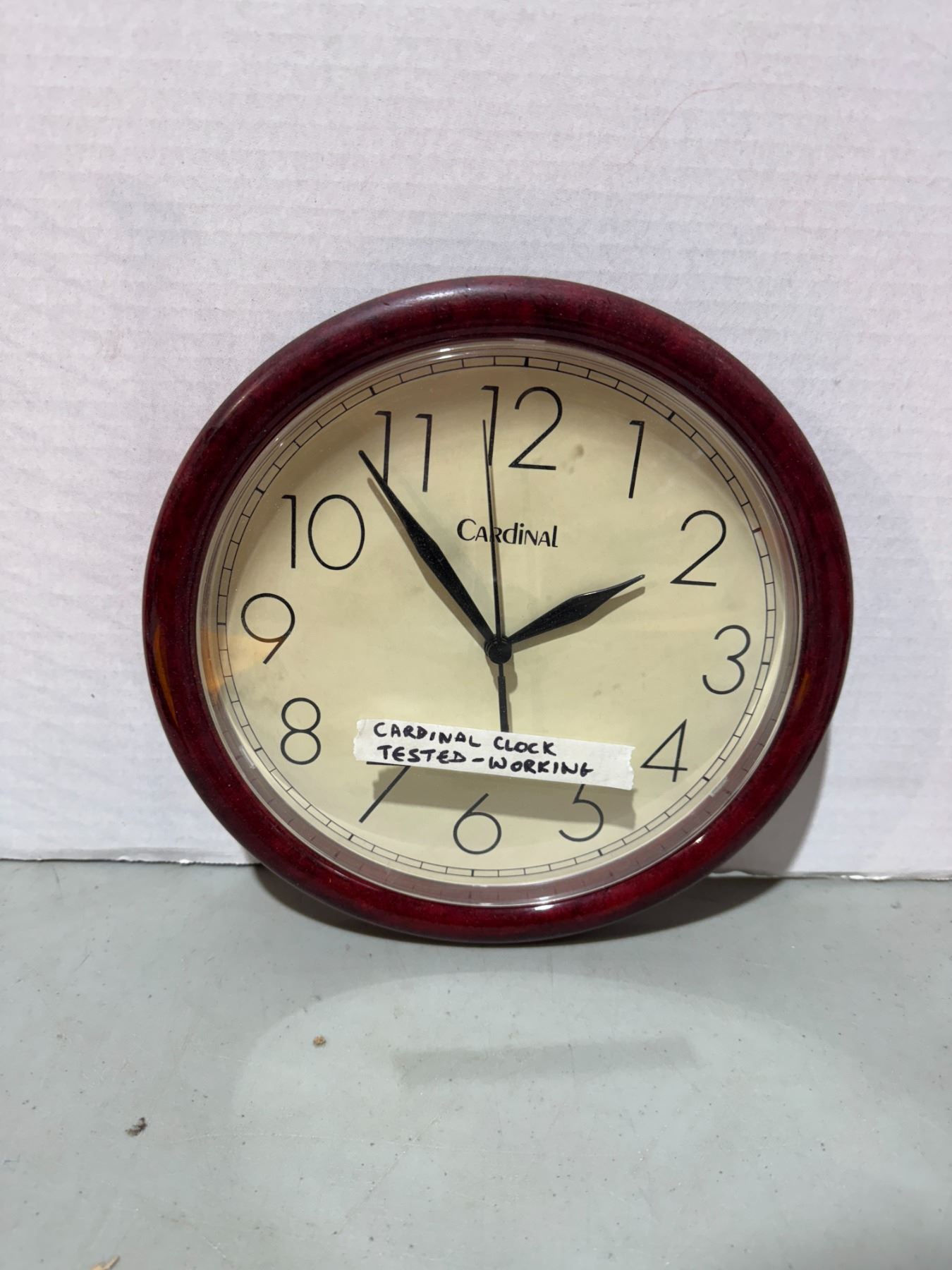 Cardinal clock tested and working