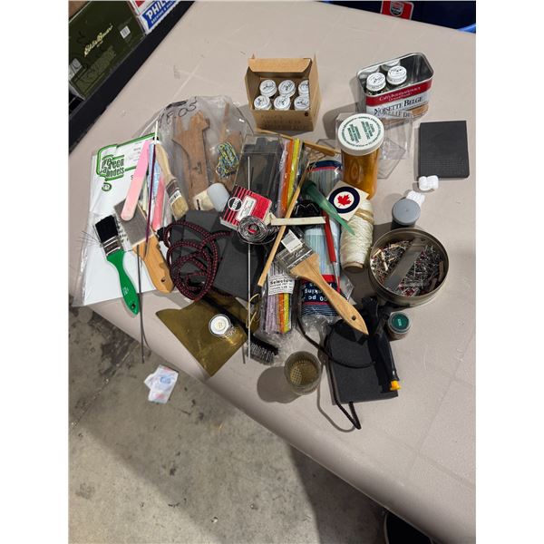 Assorted crafting items