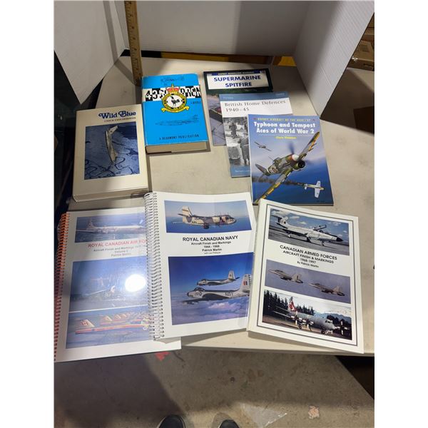 Royal Canadian navy/Air Force/arm forces books and other aviation books