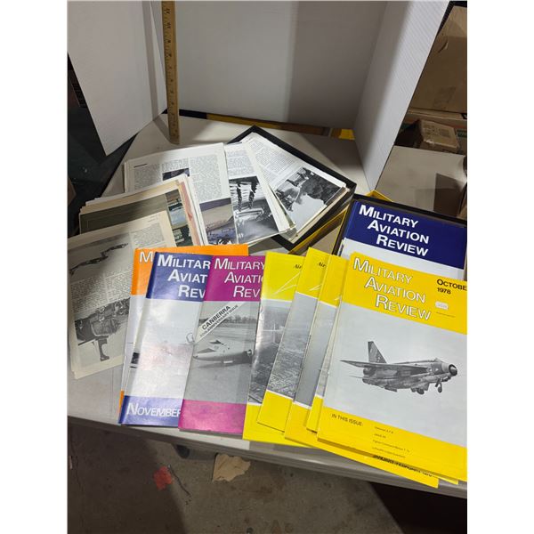 Military aviation, review magazines, and other magazine, cut outs