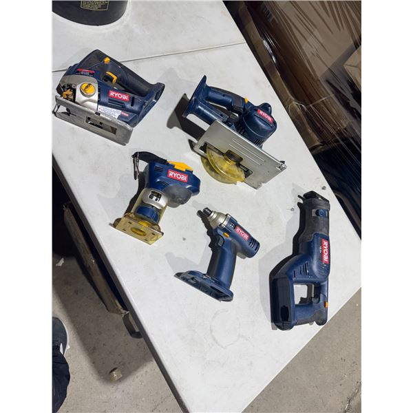 Ryobi tools no batteries, no charger