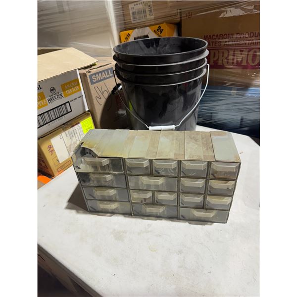 Spare pack and bucket and Bin