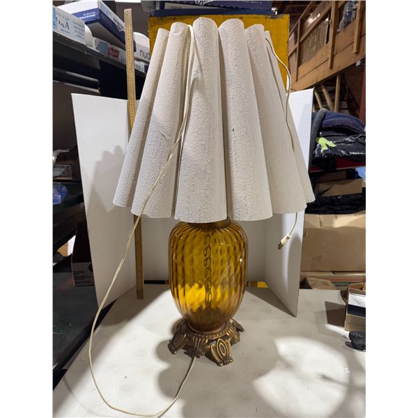 Vintage Glass base lamp