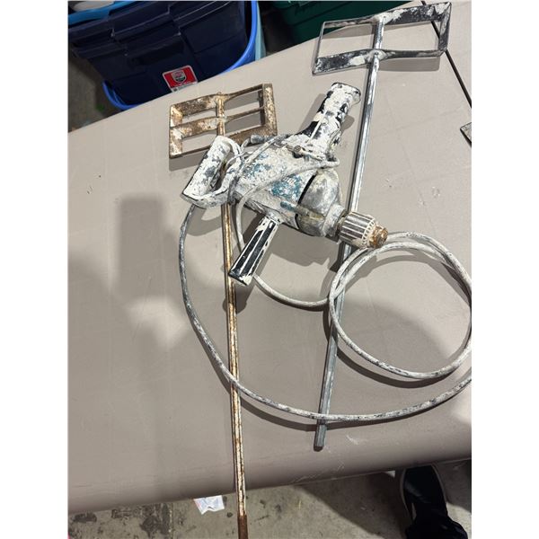 Makita drill and mixer items