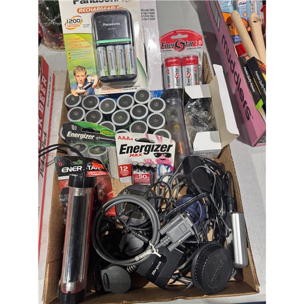 Batteries and other items