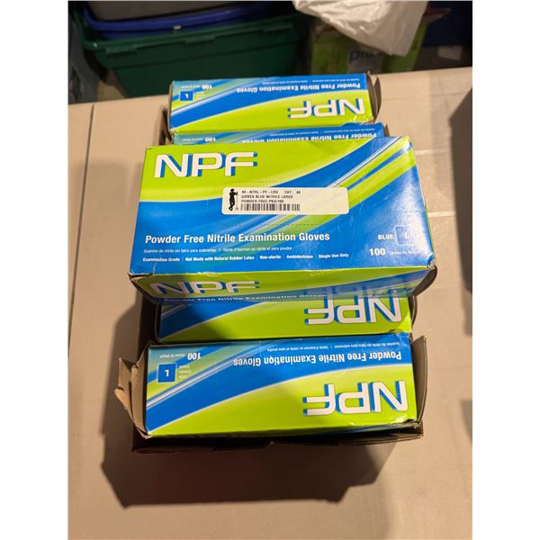 Powder, free, nitro, examination, glove size large