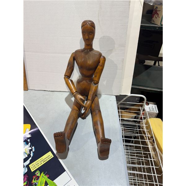 articulated wooden artist's mannequin