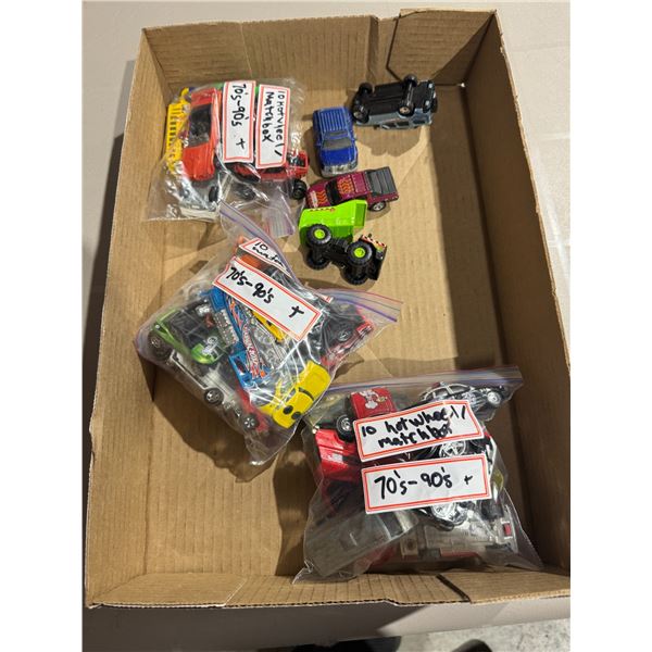 Assorted 70s to 90s hot wheels and matchbox