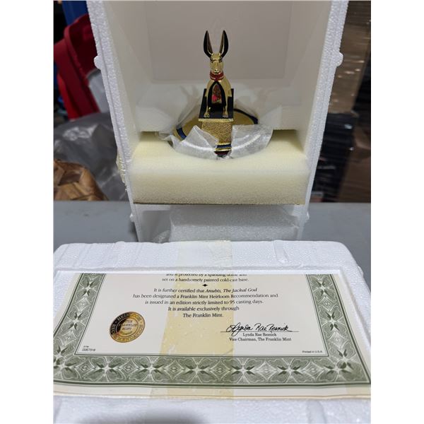 Franklin mint Anubis, the Jackal God