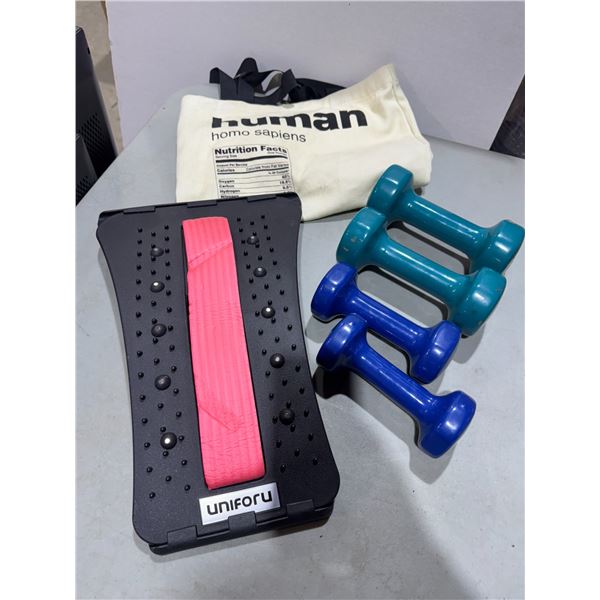 Weights and back item