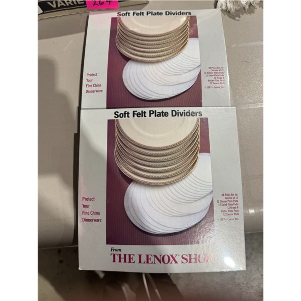 The LENNOX shop soft felt plate dividers