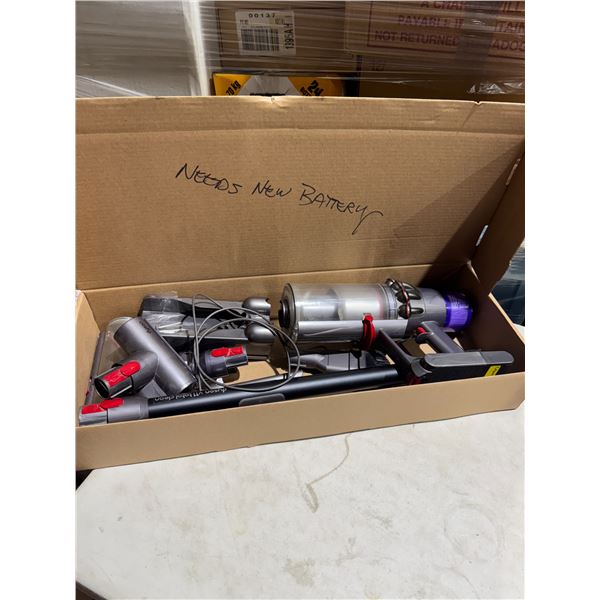 Dyson vacuum needs new battery