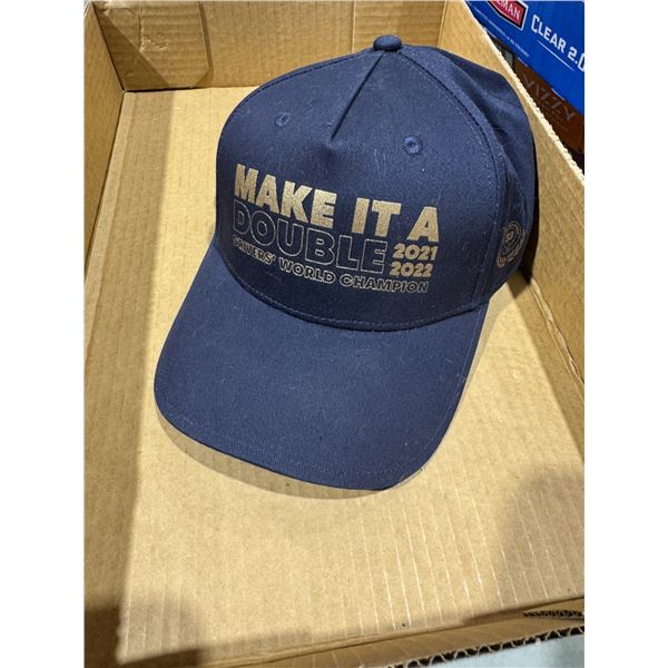 New cap make it a double drivers world champion