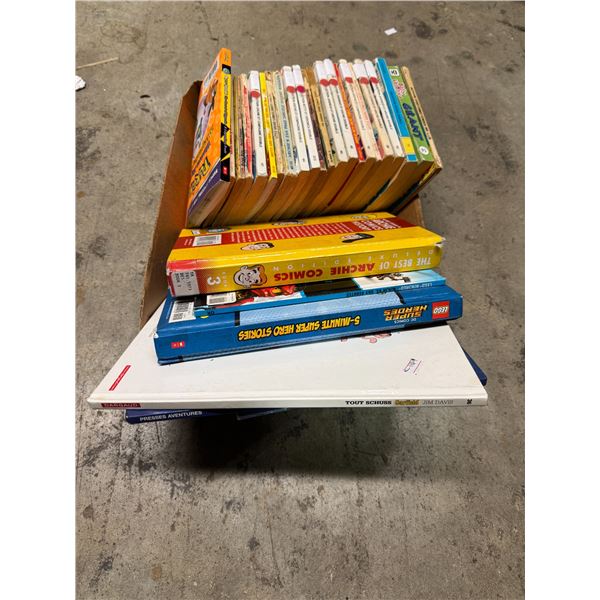 Archie comics Lego book Garfield book