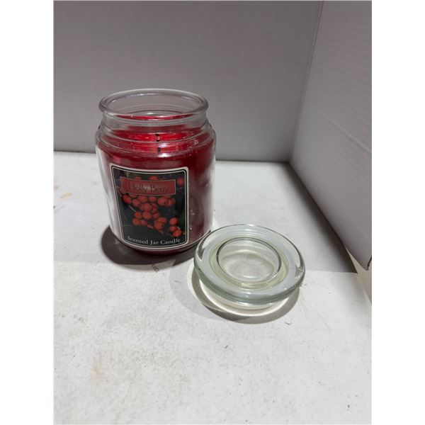 Holly Berry scented jar candle