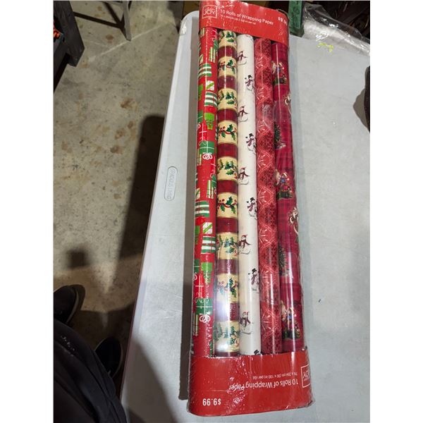 Holiday Joy, 10 rolls of wrapping paper